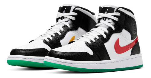 Zapatillas Jordan 1 Mid Alternate Swooshes Red Bq6472_063