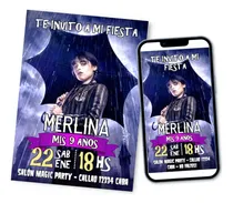 Comprar Kit Imprimible Merlina Addams Wednesday Editable Power Point