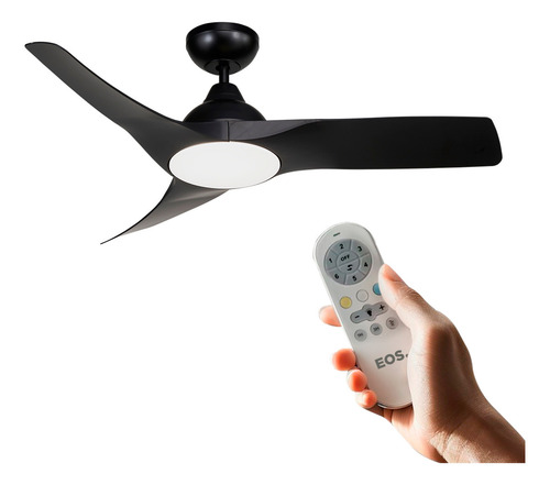 Ventilador De Teto Eos C/ Controle 150w Preto Evx110p 127/220V