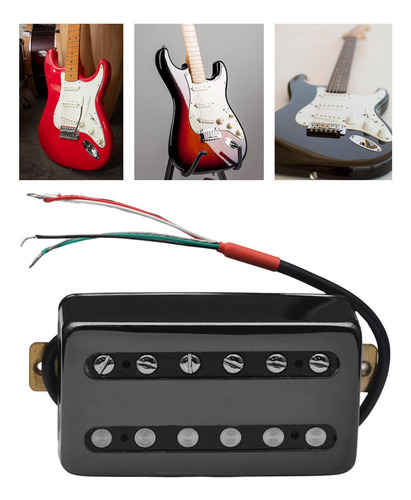 Pastilla De Puente De Doble Bobina 15k Para Guitarras Negro