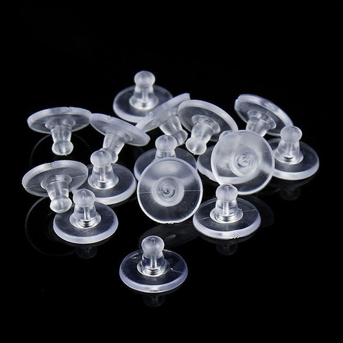 Pendientes De Silicona De Goma Blanda, 100 Unidades