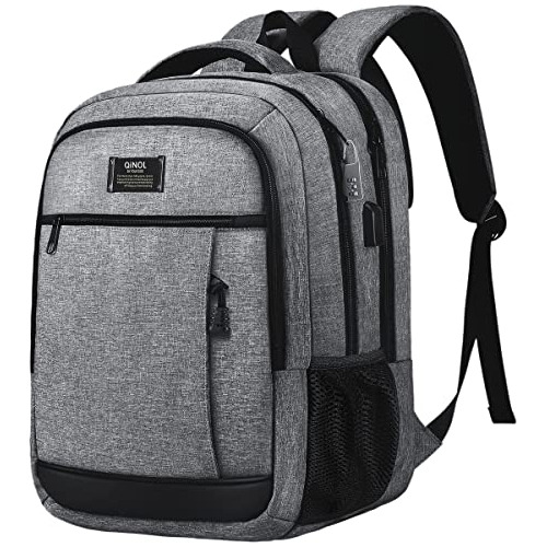 Qinol Travel Laptop Backpack Anti-theft Work Bookbags F4hly