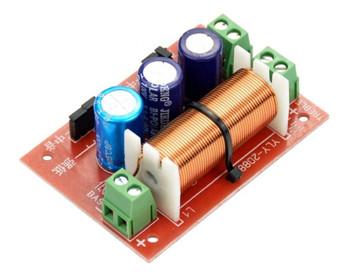 Imagen 2 de 10 de Divisor De Frecuencia Croosover Pasivo De 2 Vias 400w Audio