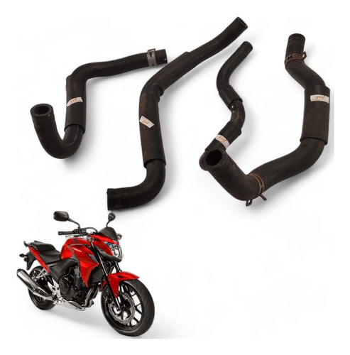 Kit Mangueiras Radiador Honda  Cb 500f 2014