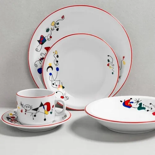 Taza De Te 180ml + Plato Te Tsuji Porcelana Linea 1900 X2 Pz