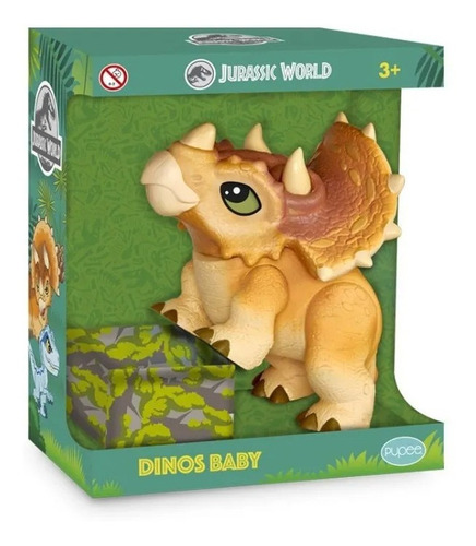 Imagem 2 de 4 de Dinossauro Triceratops Jurassic World Dinos Baby Universal