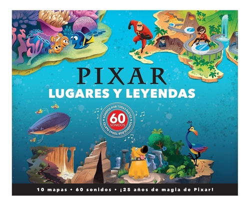 Libro 60 Sonidos Disney Pixar Lugares Y Leyendas Cars Y Más 