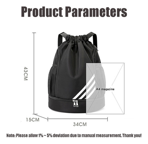 Bolsa De Gimnasio Impermeable Para Hombre, Mochila Deportiva