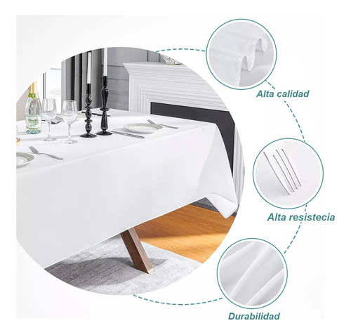 Mantel Rectangular Eventos Tablon Mesa 3 X 1.5 Mts 2 Pzs
