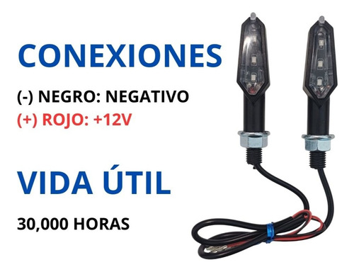 Direccionales Moto Led Universal 4pz Yamaha Yzf-r1 Rojo