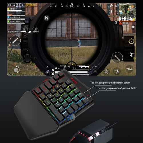 Teclado K99 Bluetooth 4.2 Juego Movil Trono Mouse Set