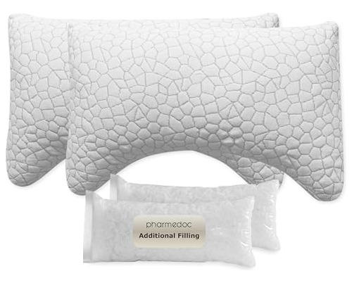 Pharmedoc Foam Pillows De Memoria - Pillow Del Sueño K3pjv