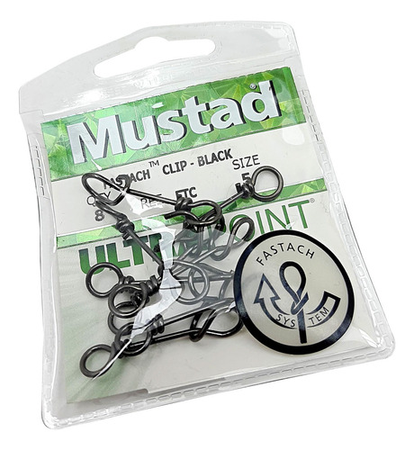 Mustad Fastach Clip Mosqueton Enganche Rápido Mosca Señuelo