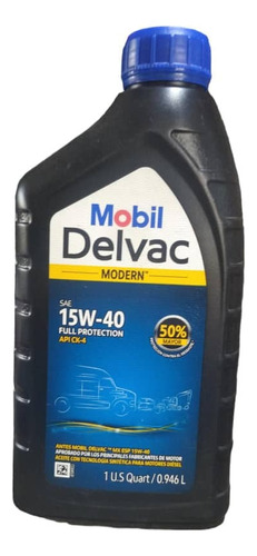 Aceite Mobil Delvac 15w-40 Semi Sintetico