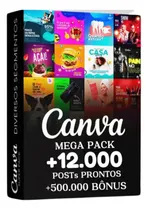 Comprar Pack Artes Editável Canva +12.000 Templates + Bônus