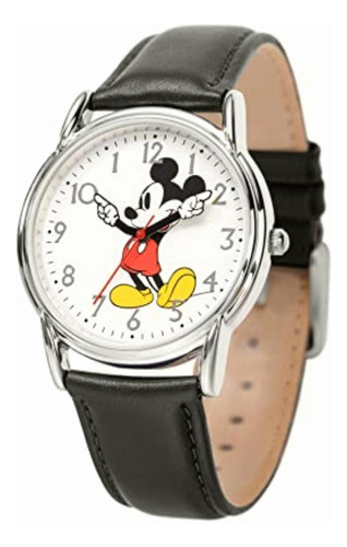 Disney Mickey Mouse Reloj Clásico De Cuarzo Con Correa De