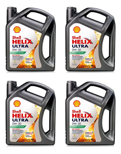 Aceite Shell Helix Ultra Ect C2/c3 0w30 Sintetico 4 L X4un