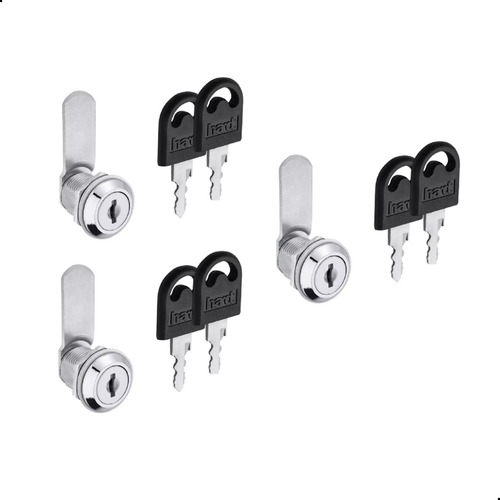 Kit 3 Fechaduras Para Moveis De Aço 19x20mm Portas E Gavetas