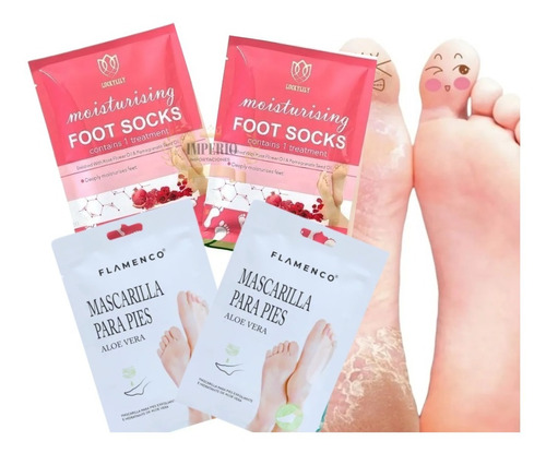 Pack 10 Mascarillas Peeling Calcetines Exfoliante Pies Suave