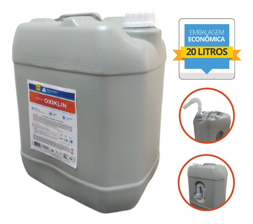 Oxiklin - Limpador Peróxido Hidrogênio - 20 L Emb Economica