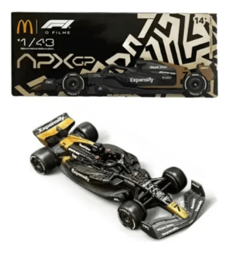 Miniatura Carro Formula 1 Mc Donalds F1 O Filme 1/43 Preto