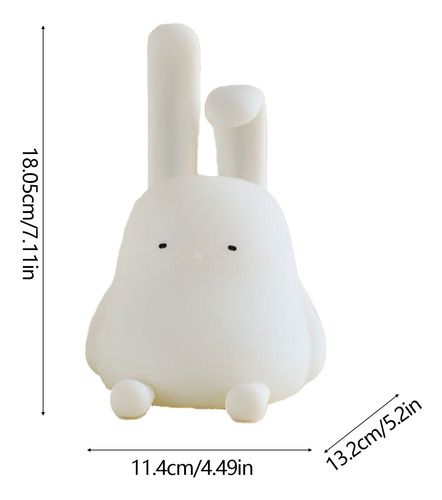 Lámpara De Noche Recargable P Adorable Rabbits Para Niños Wi