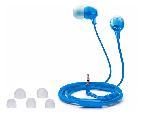 Audífonos In-ear Con Microfono Sony Mdrex15ap | Azul