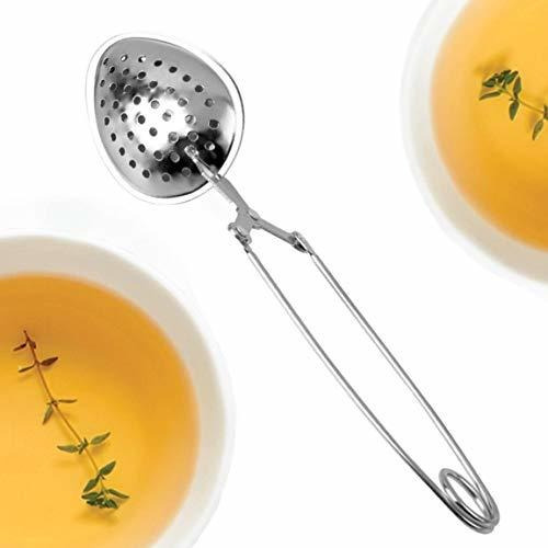 Happy Sales Long Handle Loose Leaf Snap Tea Infuser Spoon, S