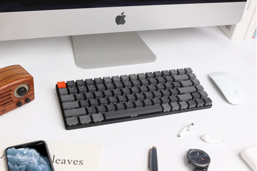 Imagen 7 de 10 de Teclado Mecanico Wireless Keychron K3 Version 2 Rgb Qwerty Blue Switch Hotswappable Distribución Ansi Inglés Us Low Profile Bluetooth Gamer Coder Pc Mac Tamaño Layout 75%