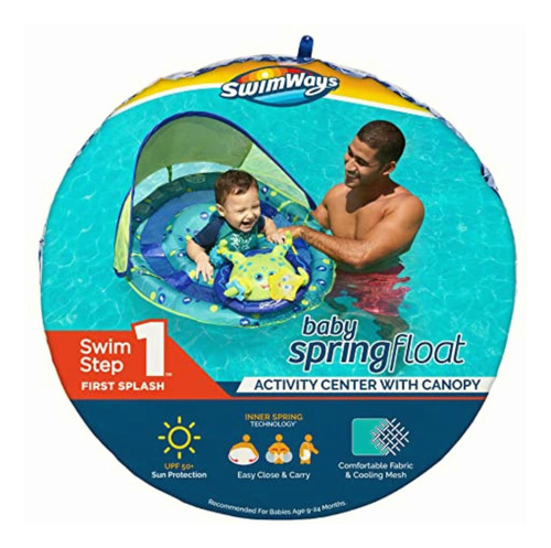 Flotador Para Bebé Swimways Pulpo Con Sombrila