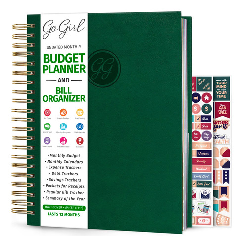 Gogirl Planificador De Presupuesto Y Organizador Mensual De