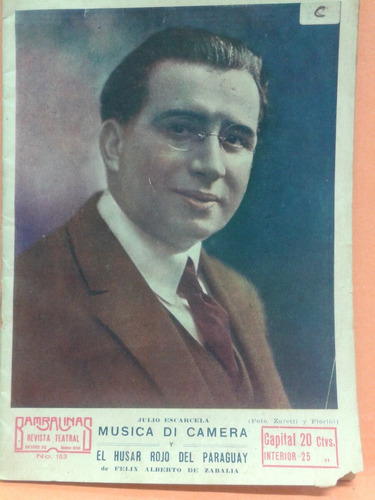 Revista Teatral Bambalinas Año 1921