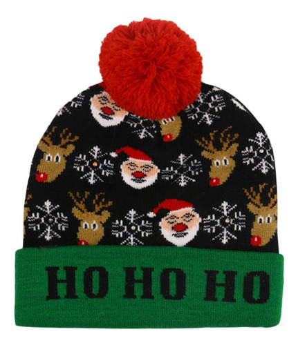 Gorro Navideño, Gorro De Punto, Gorro Led, Para Adulto