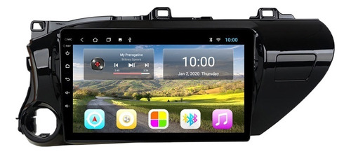 Autoestéreo 2+32g Carplay Cámara Para Toyota Hilux 2016-2018