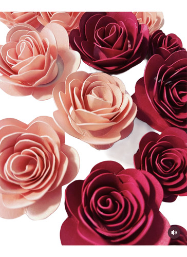 Flores Decorativas De Cartulina X 30 Unidades