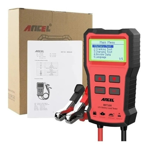 Analisador Bateria Automotiva Ancel Bst100 12v Teste Bateria