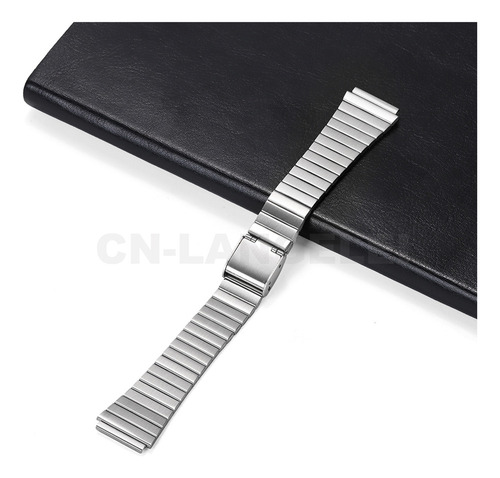 Correa De Reloj De Acero Inoxidable For Casio F-91w