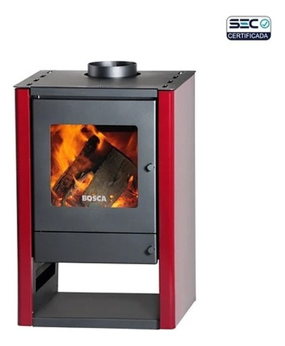 Calefactor Leña Bosca Gold 380 Doble Combustión, Pot. 10,5kw