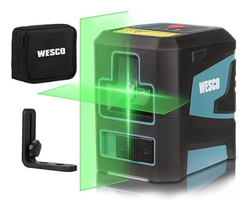 Nível Laser Linha Cruzada Verde Ws8915k Wesco C/suporte