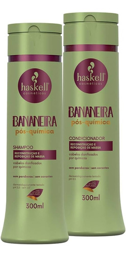 Pack Shampoo + Acondicionador Bananeira Haskell Pelo Dañado