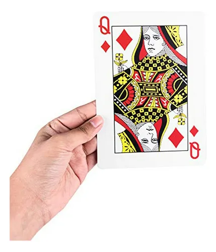 Baraja Gigante De Cartas De Juego - Divertido Set De Poker -