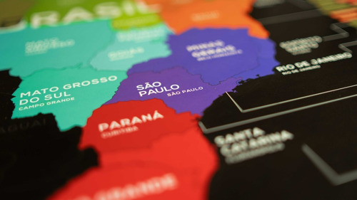 Mapa Do Brasil De Raspar Unlocked Com Moldura