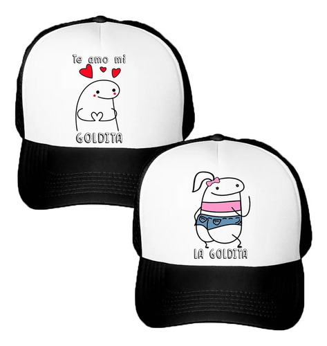 Dúo Gorras Regalo San Valentin Te Amo Mi Gordita Ajustable