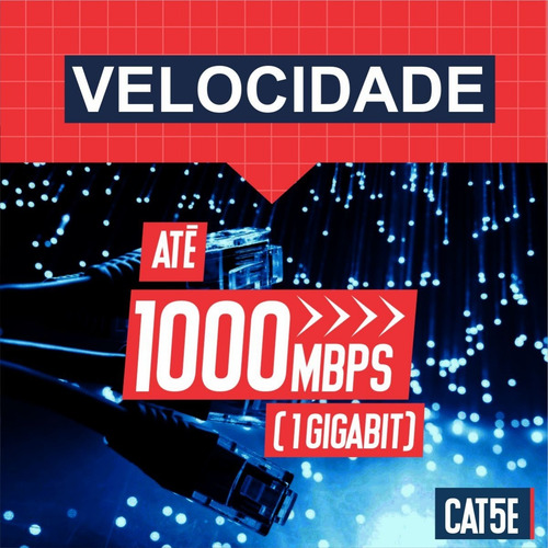 Cabo Internet / Rede Lan Utp Montado Branco 8 Metros R2560