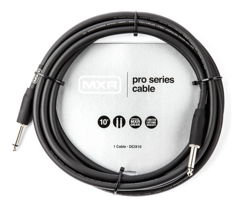 Cable de instrumento Dunlop Mxr P10 recto Dcix20 de 6,10 m