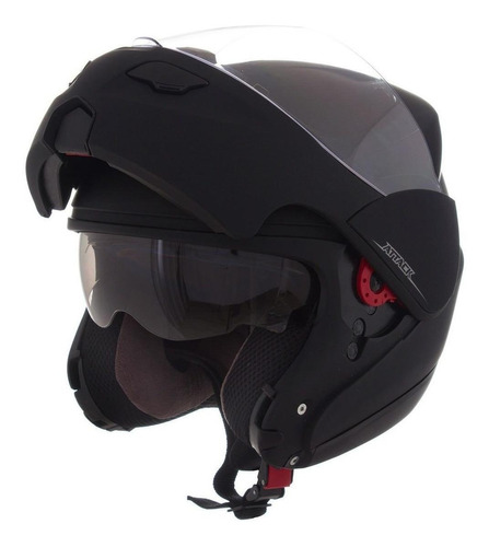 Capacete para moto  escamoteável Pro Tork Attack  Solid  preto-fosco solid tamanho M 