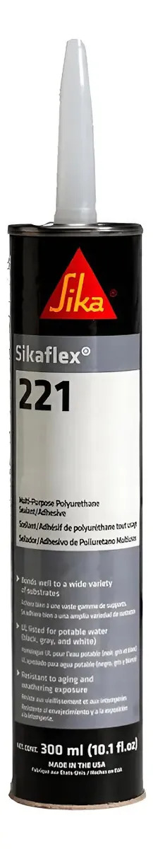 adesivo de construção Sika 221cinza