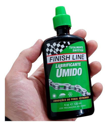 Lubrificante Óleo Finish Line Wet Umido 120ml Bicicleta