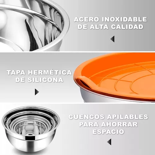 Bowls de Acero Inoxidable, Para Cocina