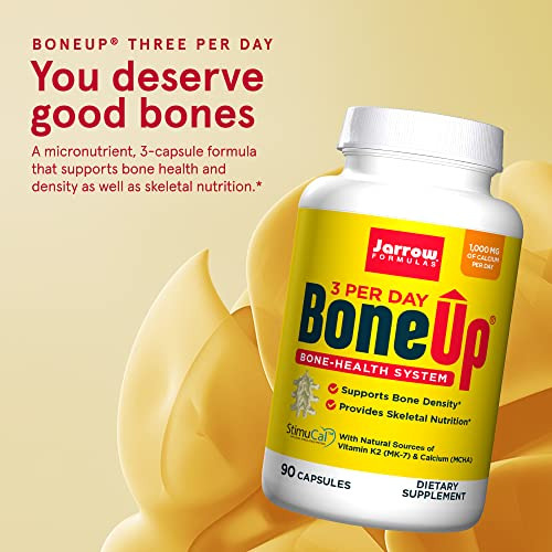 Suplemento Jarrow Formulas Boneup Three Por Dia 90 Cápsulas